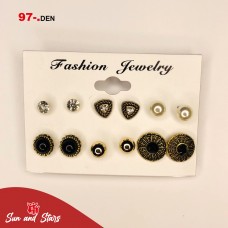 Earrings 6 pieces/ 97 den.